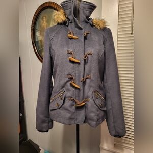 Delia's Hooded Med Parka grey Ihinsulate